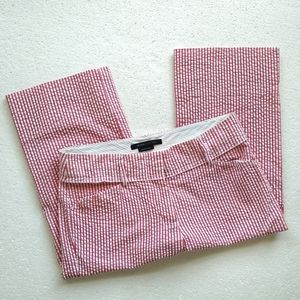 BCBG Red Seersucker Capris